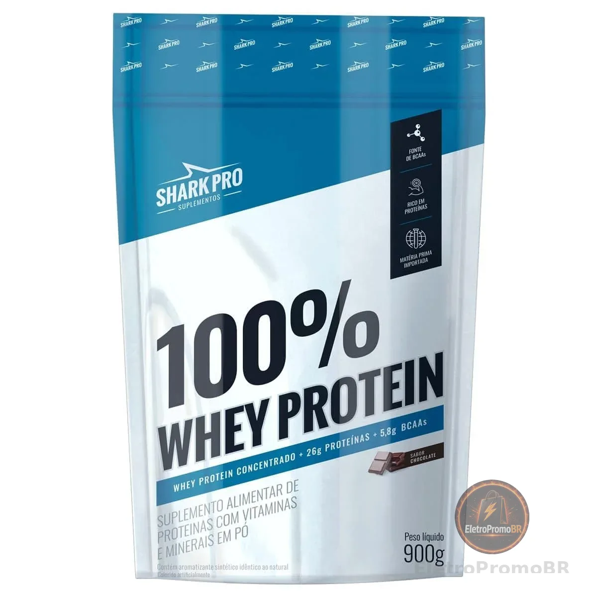 WHEY PROTEIN 100% CHOCOLATE 900G REFIL