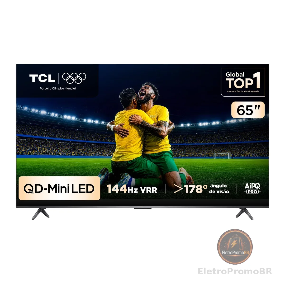 Smart TV TCL 65 Polegadas QLED Mini LED 4K C6K WiFi Bluetooth Google TV 4 HDMI 144Hz HDR10+ 65C6K