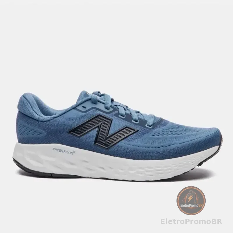 Tênis Masculino Fresh Foam X Evozv4 New Balance Azul Lisa 42 Br