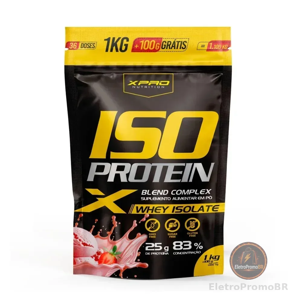 Whey Protein Isoblendcomplex Zero Açucar Low Carb 1.1kg Xpro Morango