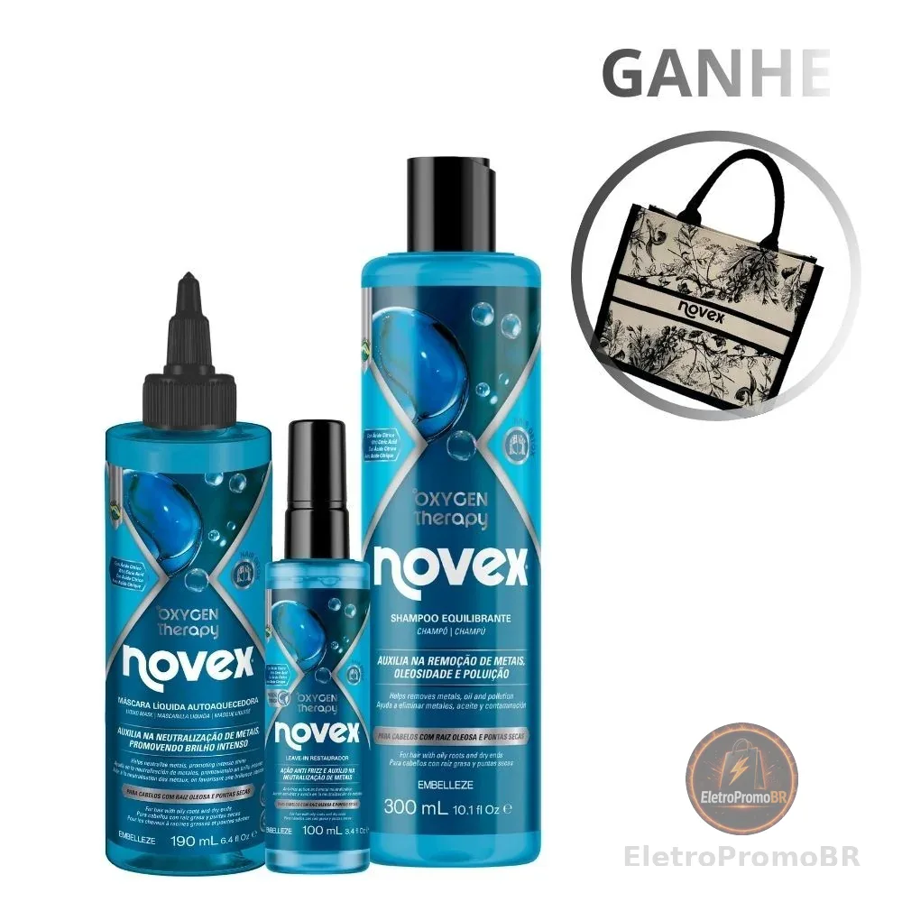 Kit Novex Oxygen Therapy + Bolsa Exclusiva