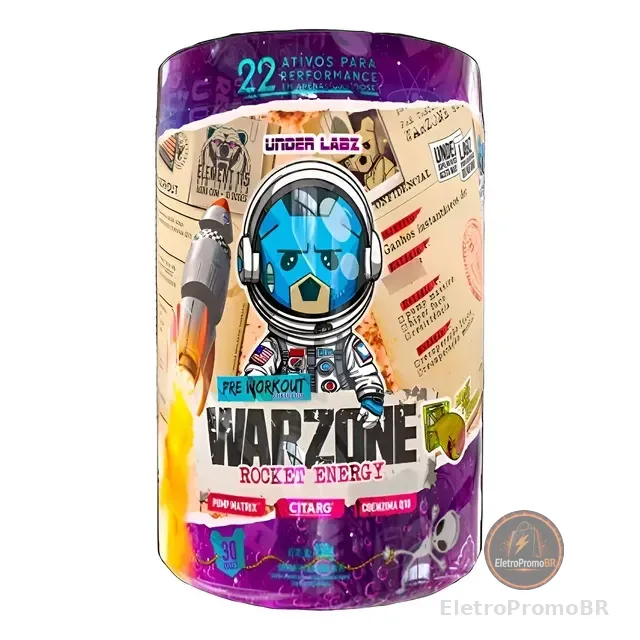 Warzone Rocket Energy 450g Pré Treino - Under Labz