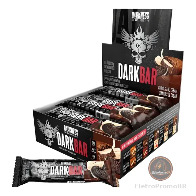 Dark Whey Bar 90g Caixa C/ 8 Un - Whey Bar Darkness