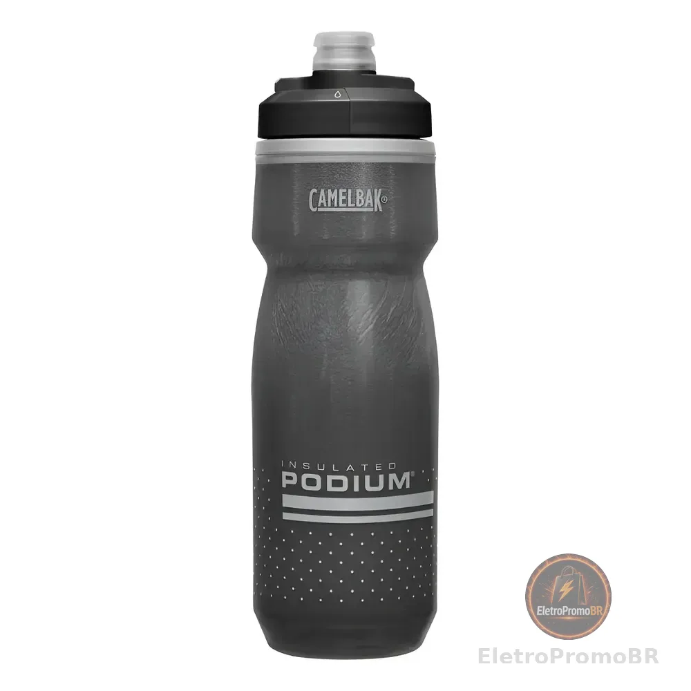 Camelbak Garrafa Podium Chill Black 21oz/621ml - Preto Preto