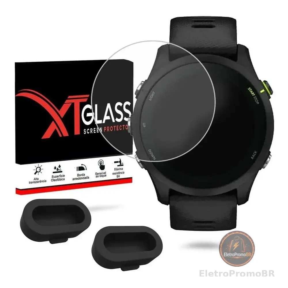 Kit 2x Pelicula + 2 Plug Para Garmin 255