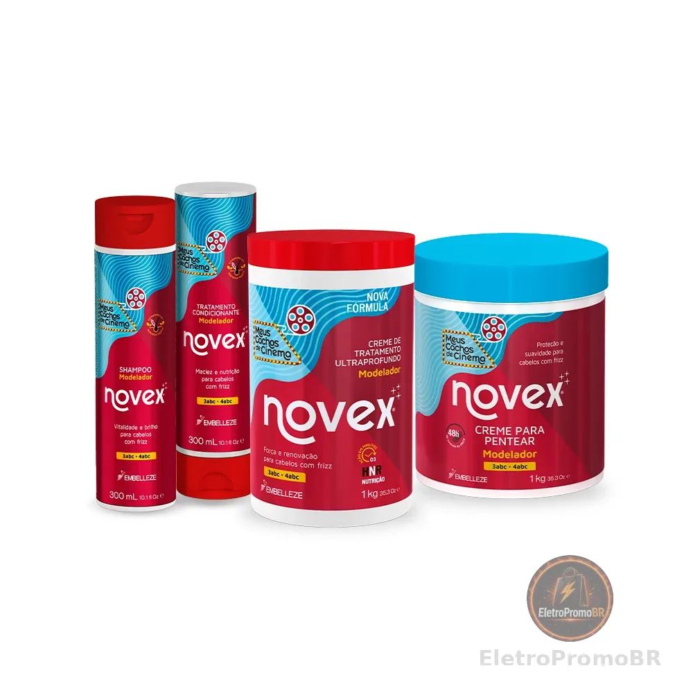 Kit Novex Familia Cachos de Cinema