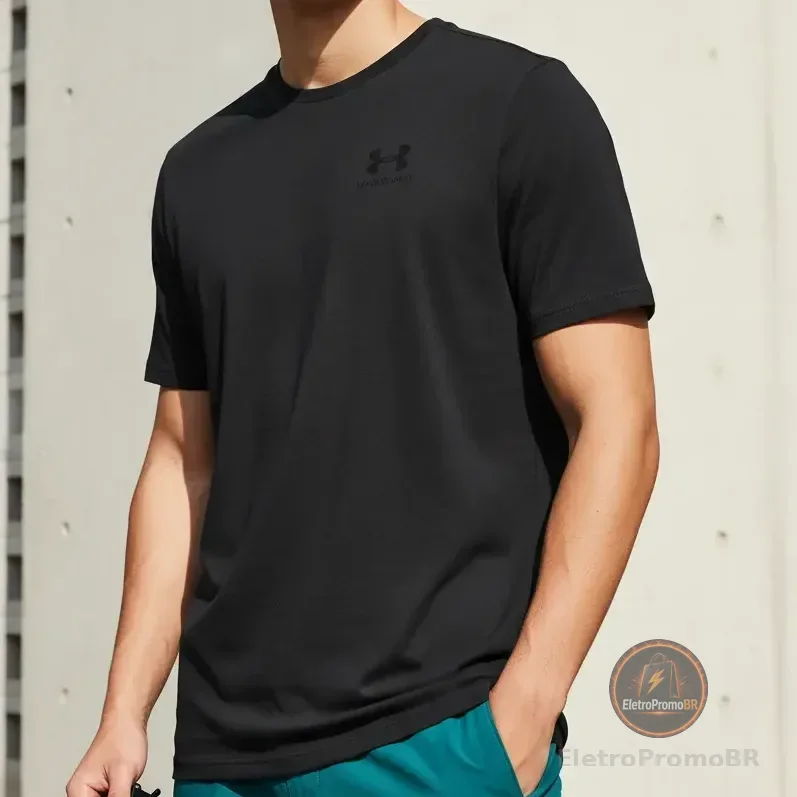 Camiseta Masculina Treino Under Armour Sportstyle Left Chest Preto P