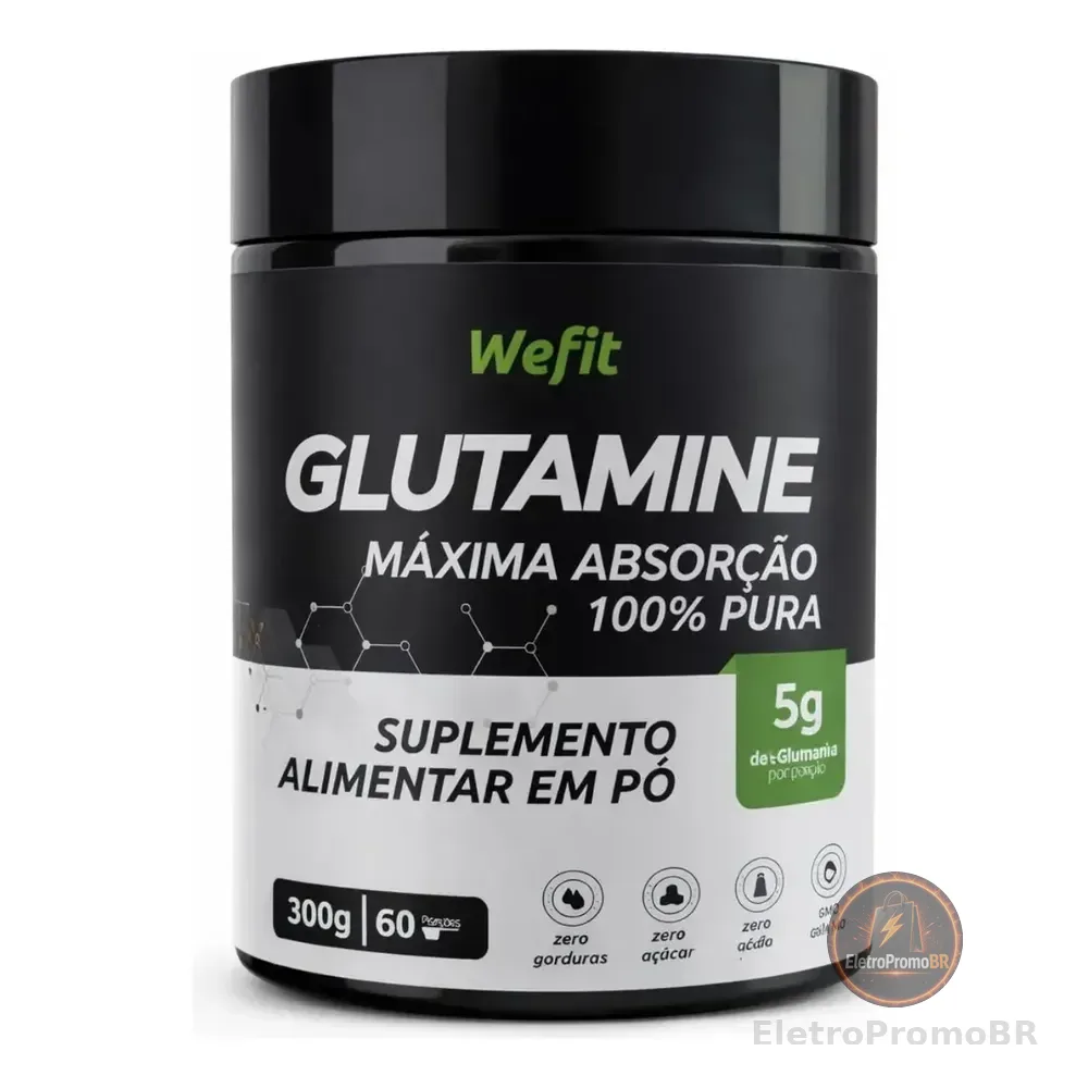 Glutamine 100% Pote Com 300g Wefit Sem Sabor