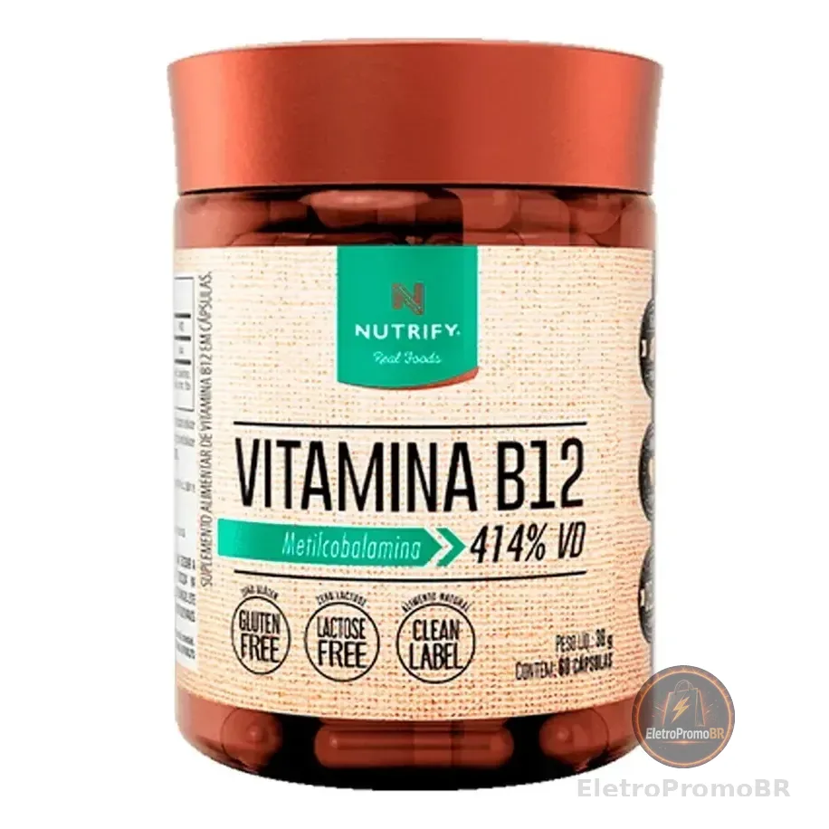 Vitamina B12 Metilcobalamina 60 Cápsulas Nutrify Cápsulas