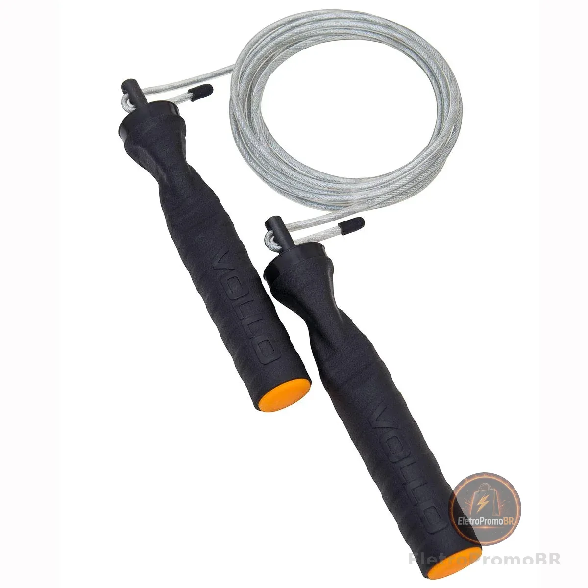Corda de Pular de Aço Cross com Rolamento Vollo VP1045