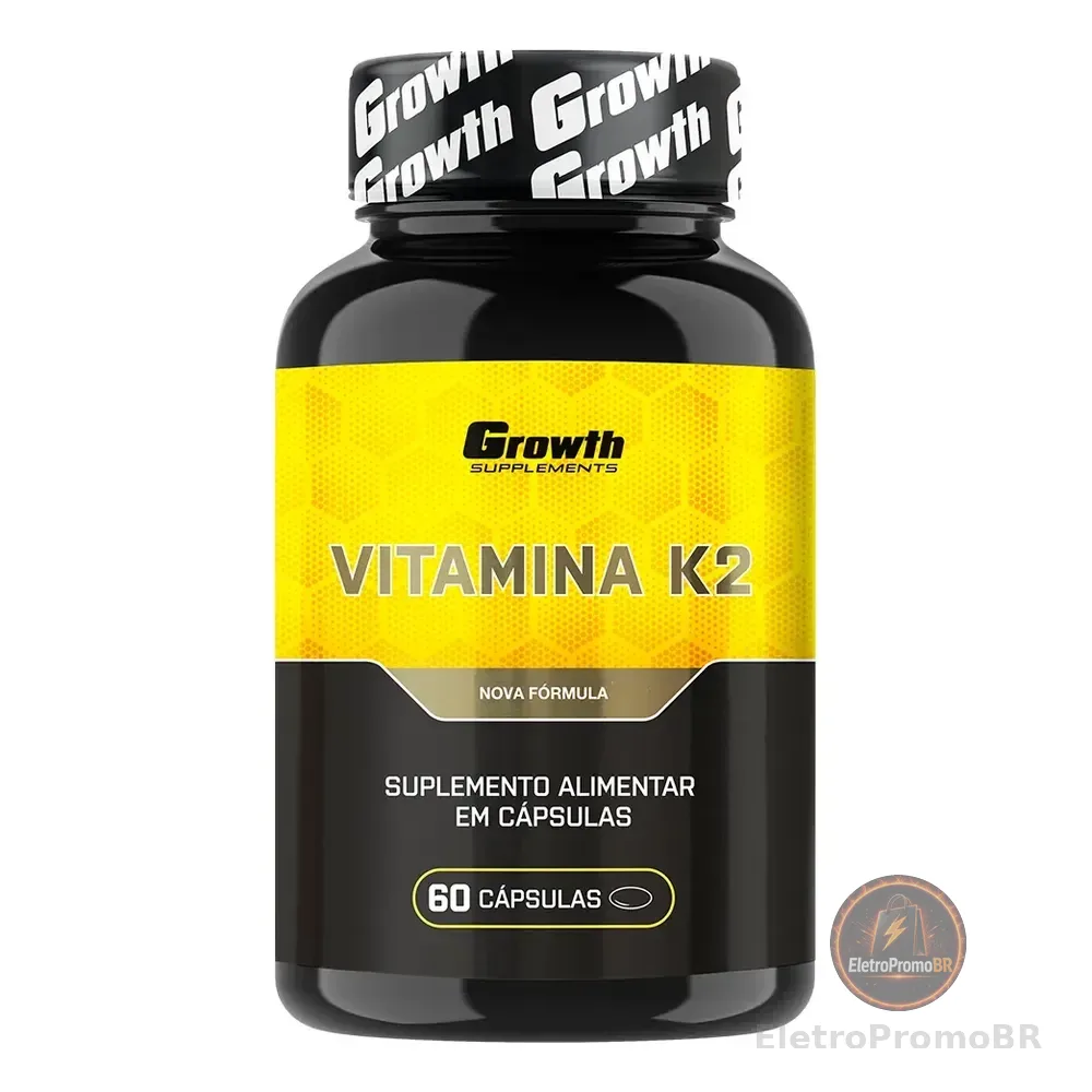 Vitamina K2 60 Cáps Growth Supplements Sem Sabor