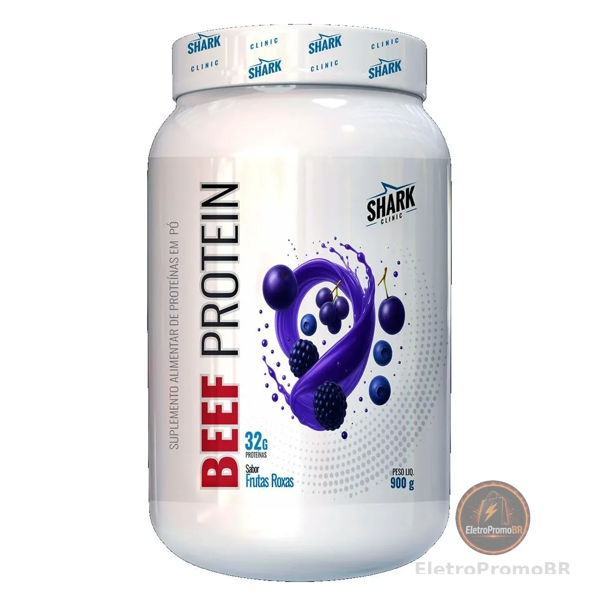 WHEY BEEF PROTEIN - SABOR FRUTAS ROXAS - 900G