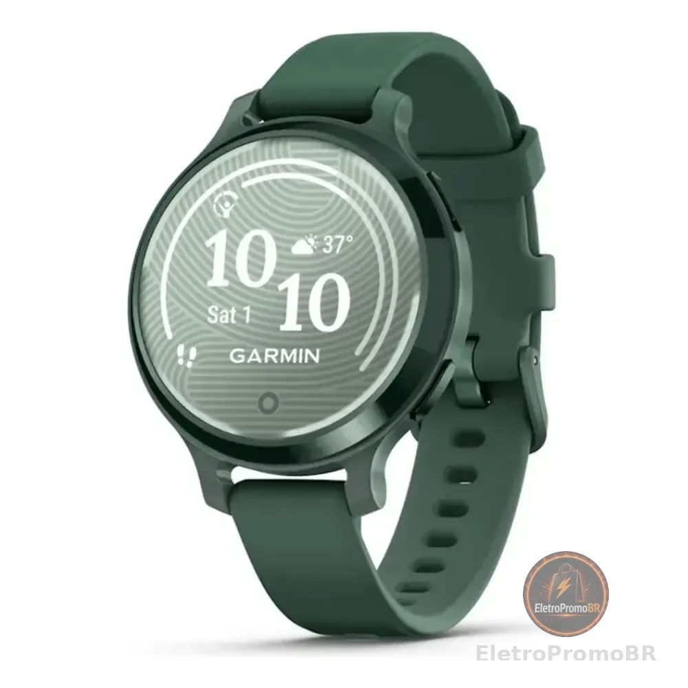 Relógio Garmin Com Monitor Cardíaco E Gps Lily 2 Active 38mm Verde Jasper 38 Mm
