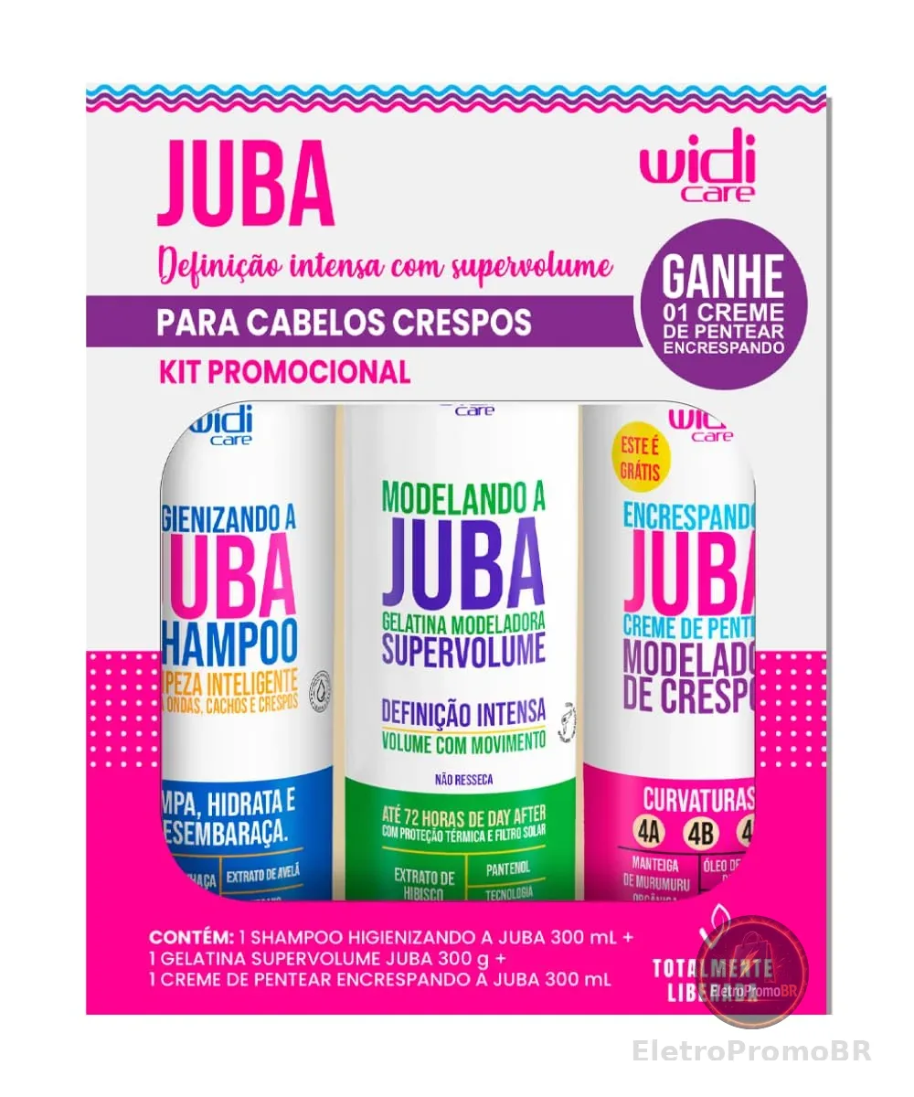 Widi Care Kit Lavagem Encrespando 900ml