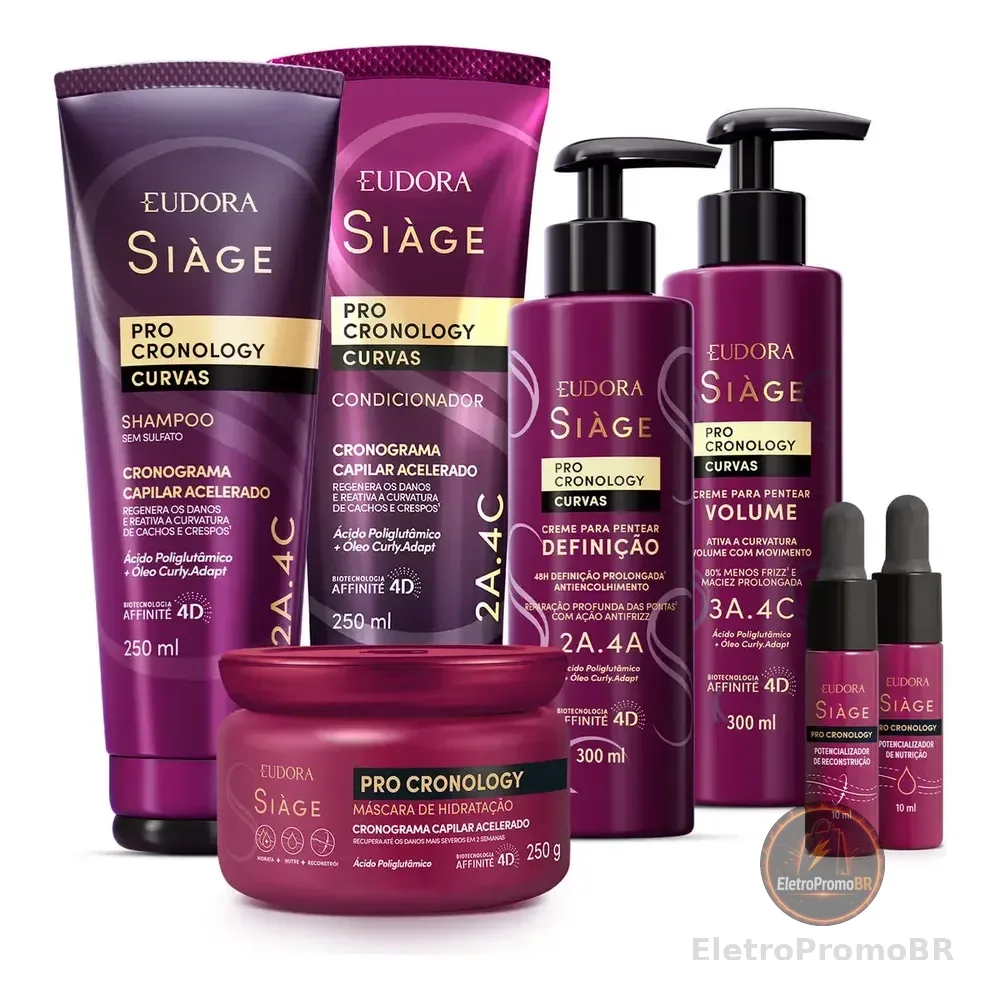 Combo Siàge Pro Cronology Curvas Completo (7 Itens)