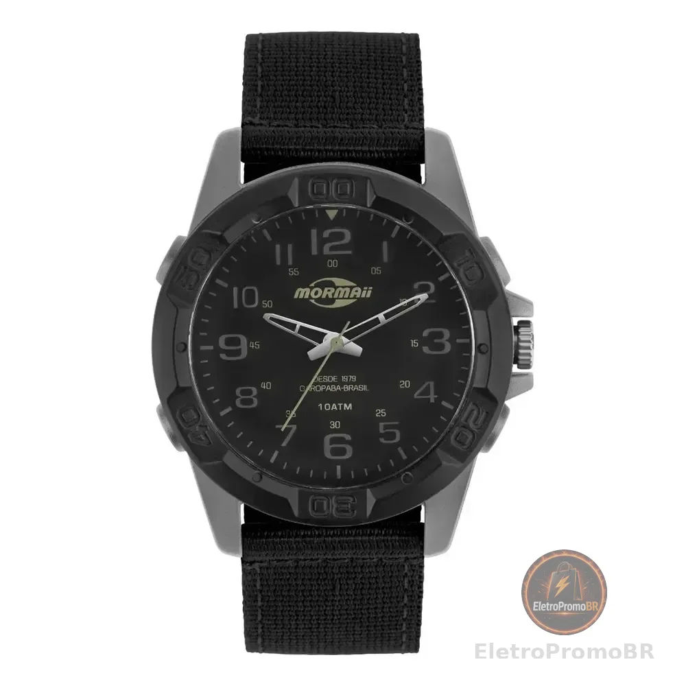 Relógio Mormaii Masculino Casual Marrom - Mopc21jalc/8m Preto