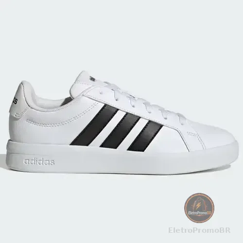 Tênis Feminino Grand Court Base 3.0 adidas Branco E Preto Lisa 36 Br