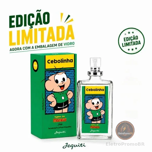 Perfume Cebolinha 25ml Edição Limitada Frasco De Vidro