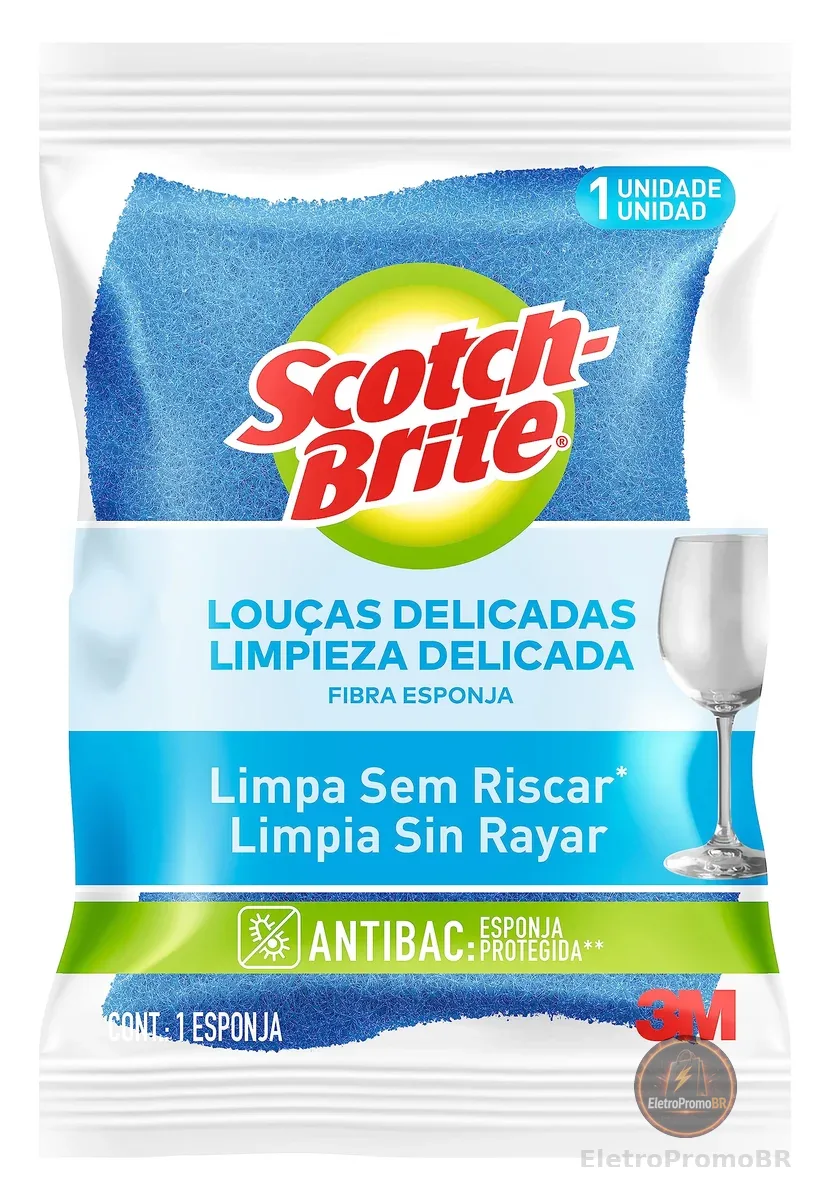 Scotch-Brite Esponja Não Risca Azul