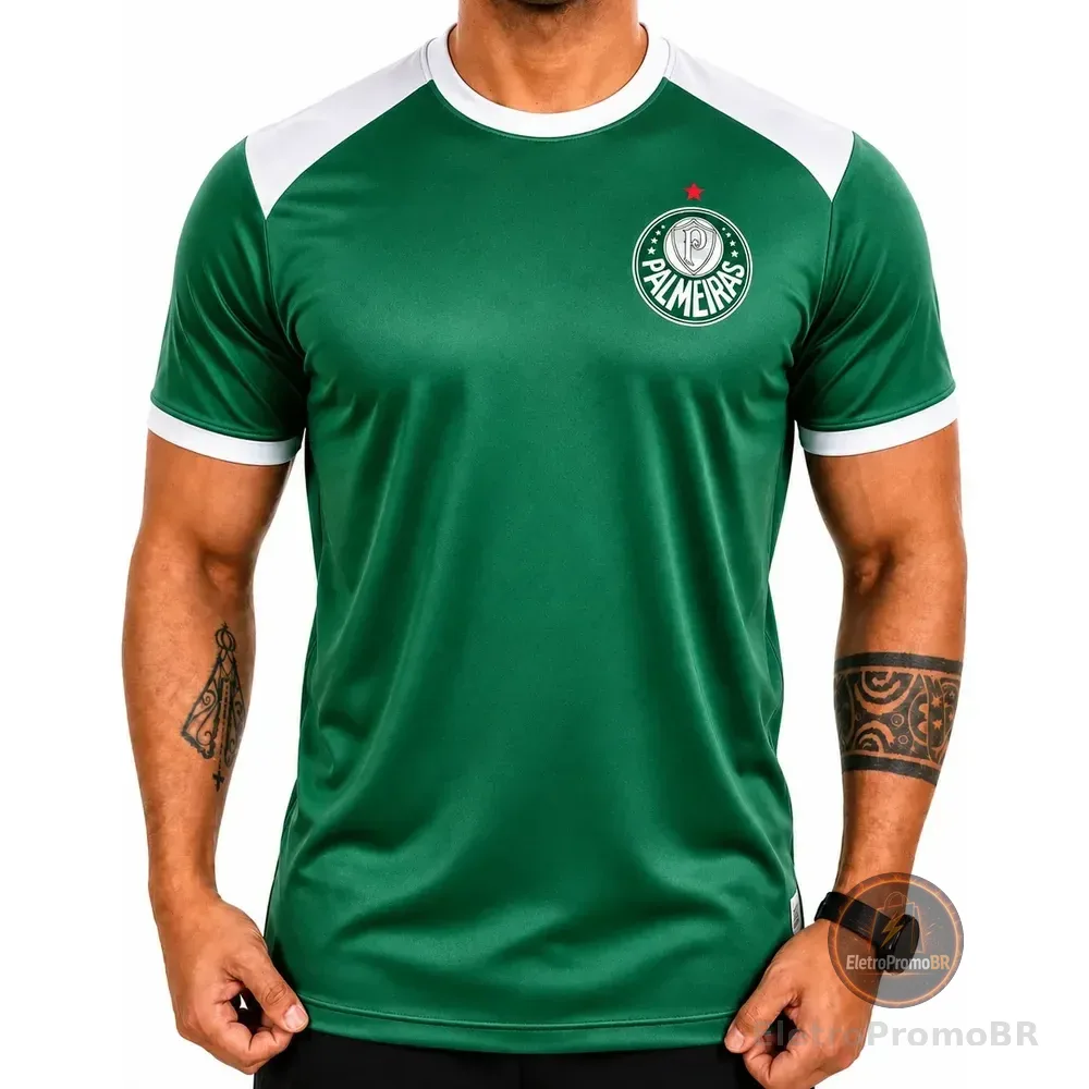 Camisa Palmeiras Masculina Camiseta Original Blusa Time Verd Verde Torcedor Gg