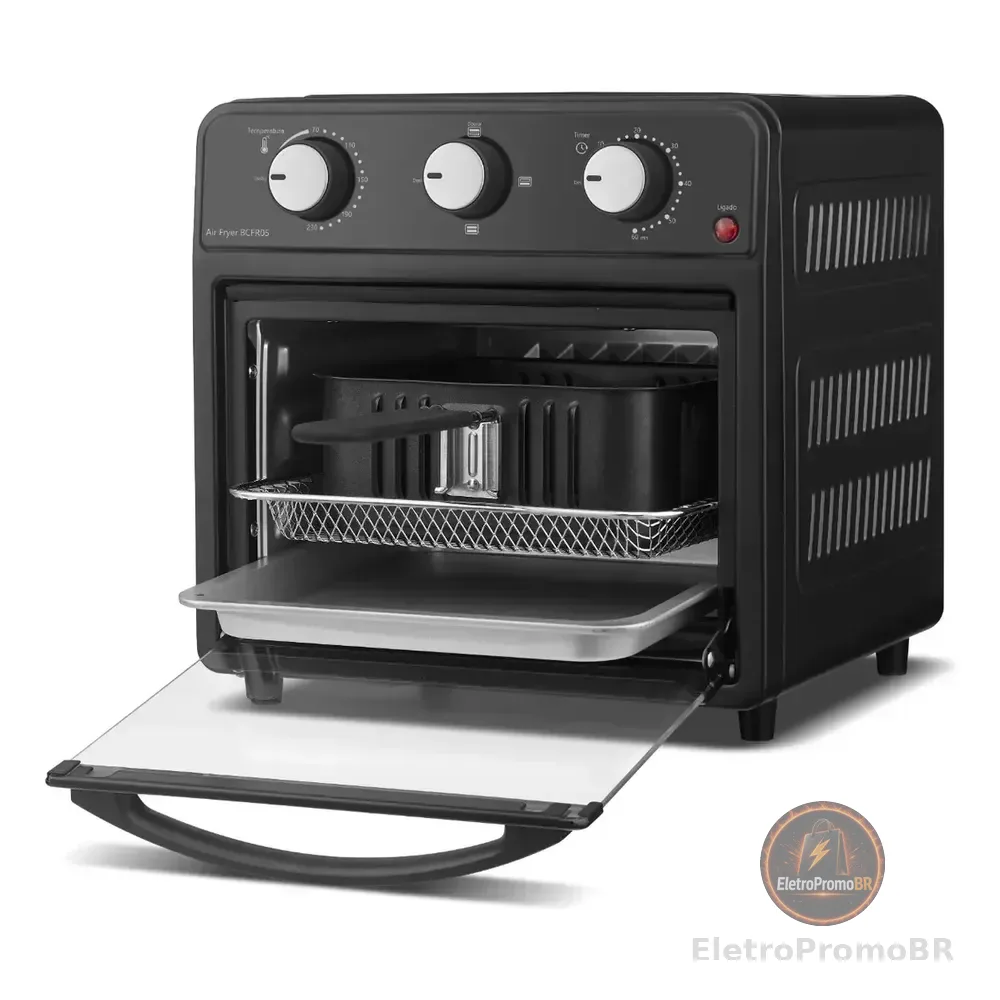 Fritadeira Air Fryer Bcfr05 Bella Cuccina 12l Preto Britânia Preto 127v