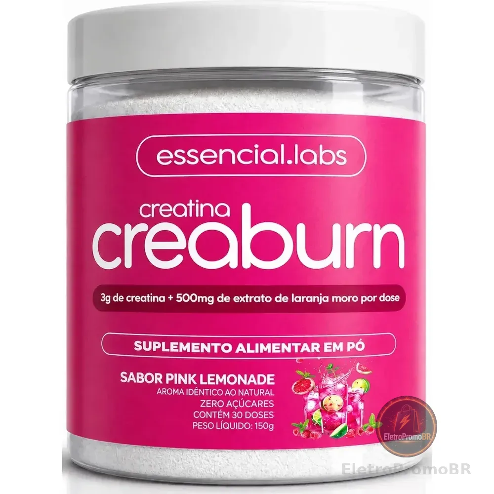 Creaburn (creatina 100% Pura + Morosil) Sabor Pink Lemonade - 30 Doses Limonada Rosa