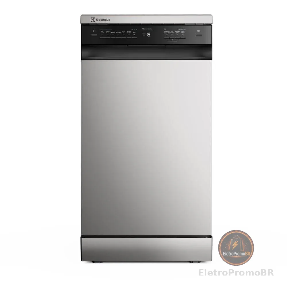 Lava-Louça Electrolux 10 Serviços Inox com Programa Lava & Seca 50 min (LS10E)