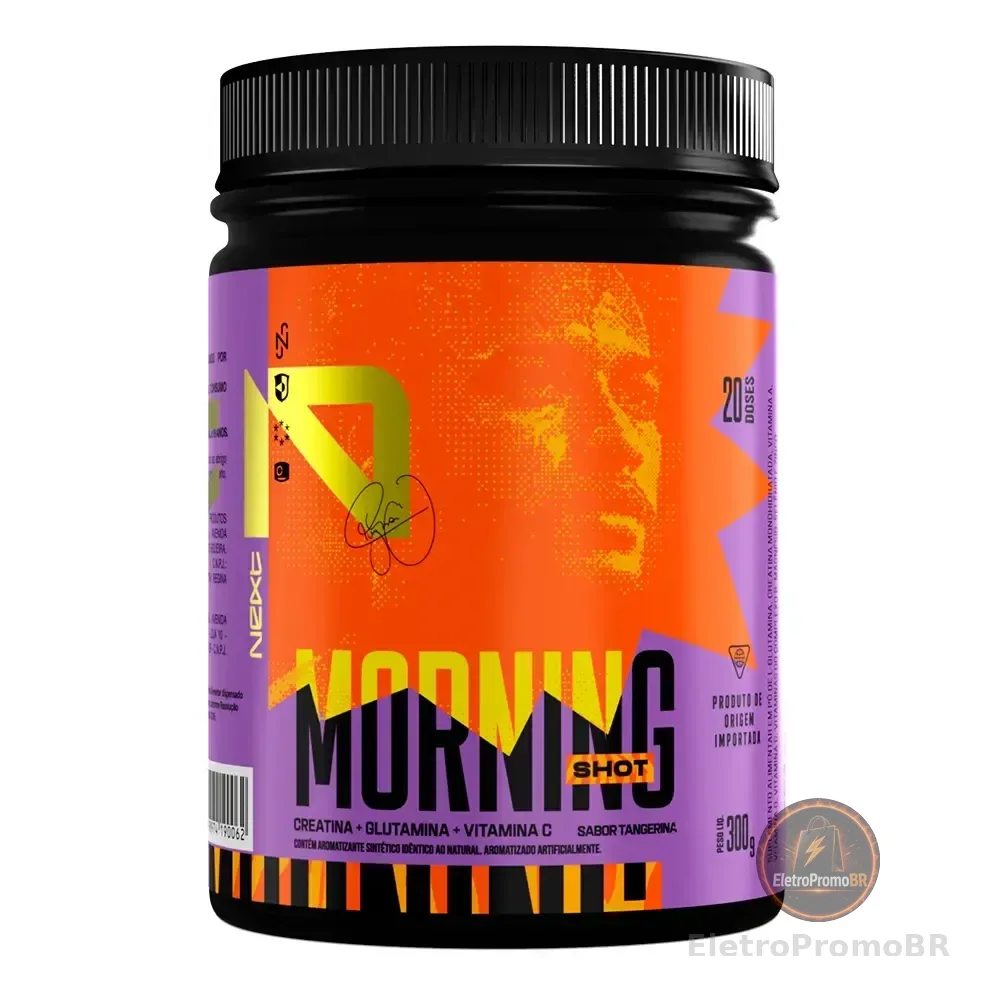 Morning Shot 300g Creatina Glutamina Vitamina C - Next10 Tangerina