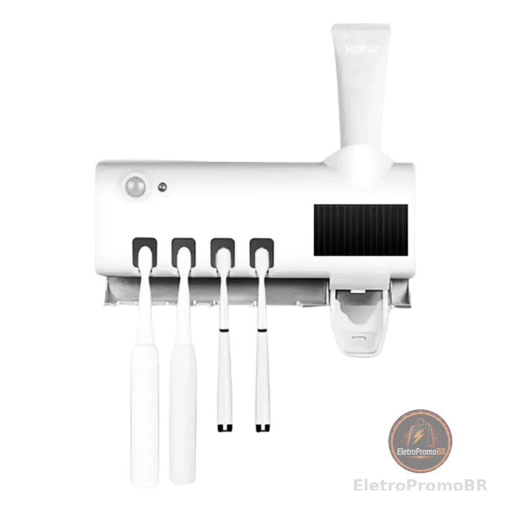 Dispenser Aplicador Pasta Dente Creme Dental Escovas Suporte Branco