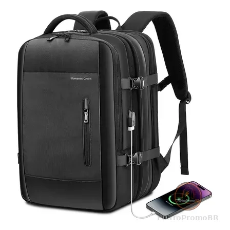 Mochila Viagem Executiva Grande Notebook Masculina Feminina