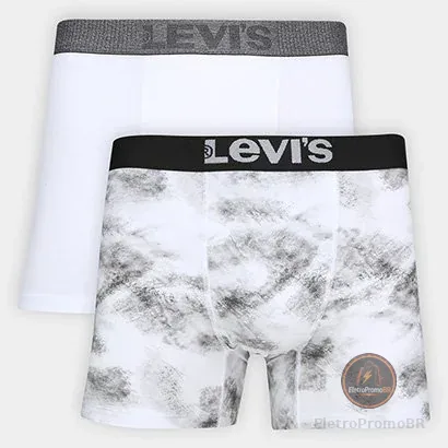 Kit Cueca Boxer Levi's C/ 2 Peças