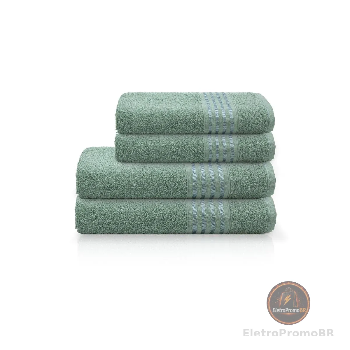 Camesa Jogo de Banho Decor Especial 4 peças - Verde