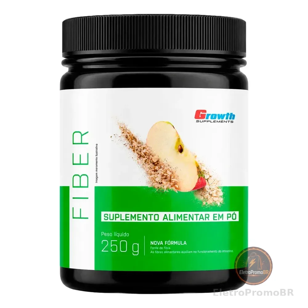 Fiber Premium 250g Psyllium Fibra De Maçã Growth Supplements Sem Sabor