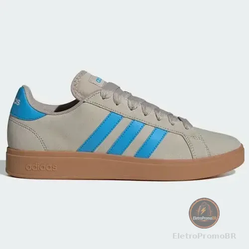 Tênis Masculino Grand Court Base 00s adidas Wonbei/luaq/gum10 Lisa 39 Br