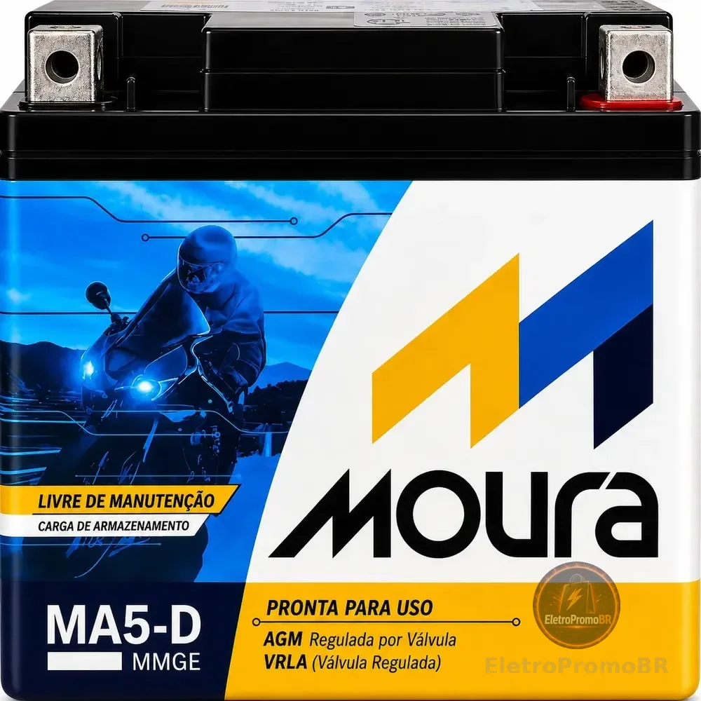 Bateria Moto Titan Fan Biz Bros Fazer 125 150 160 Mix Flex