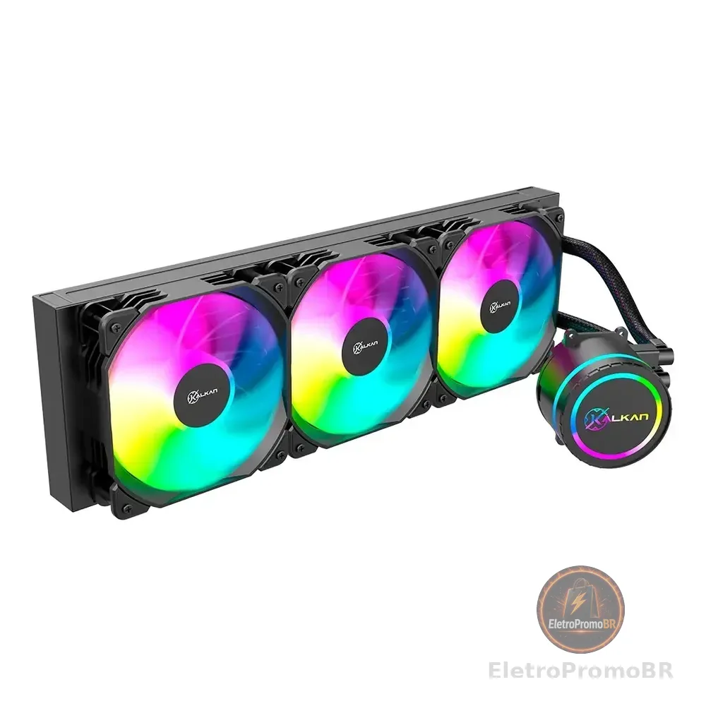 Water Cooler Gamer Kalkan Iota 360 Argb Preto Klk00046