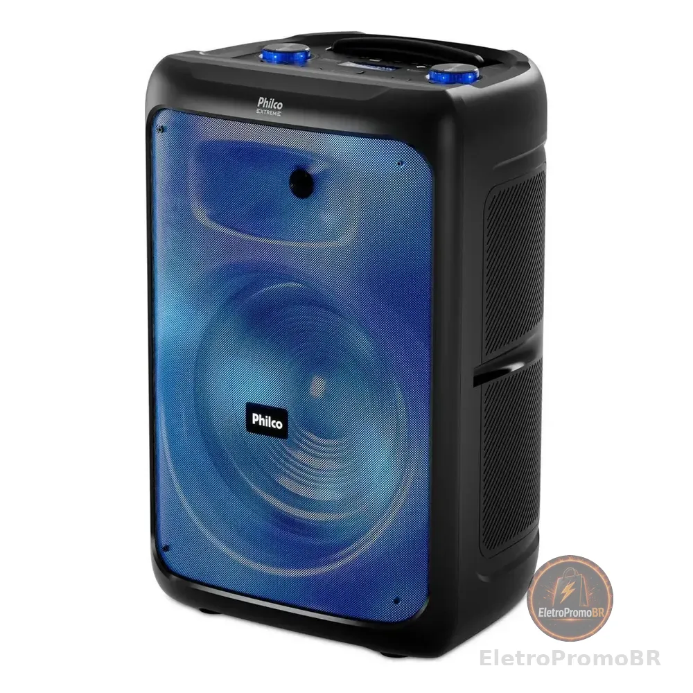 Caixa De Som Philco Extreme 600w Bluetooth V5.1 Pcx5200 Preta 127/220v