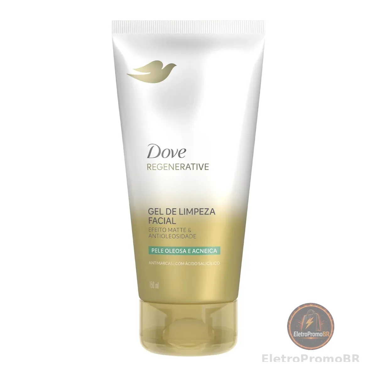 Dove Regenerative Gel de Limpeza Facial Efeito Matte & Antioleosidade 150ml