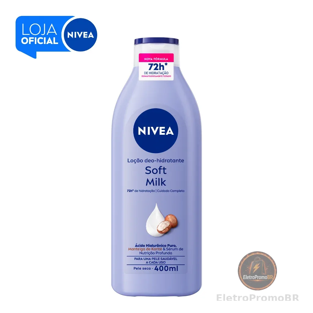 NIVEA Loção Hidratante Desodorante Soft Milk 400ml