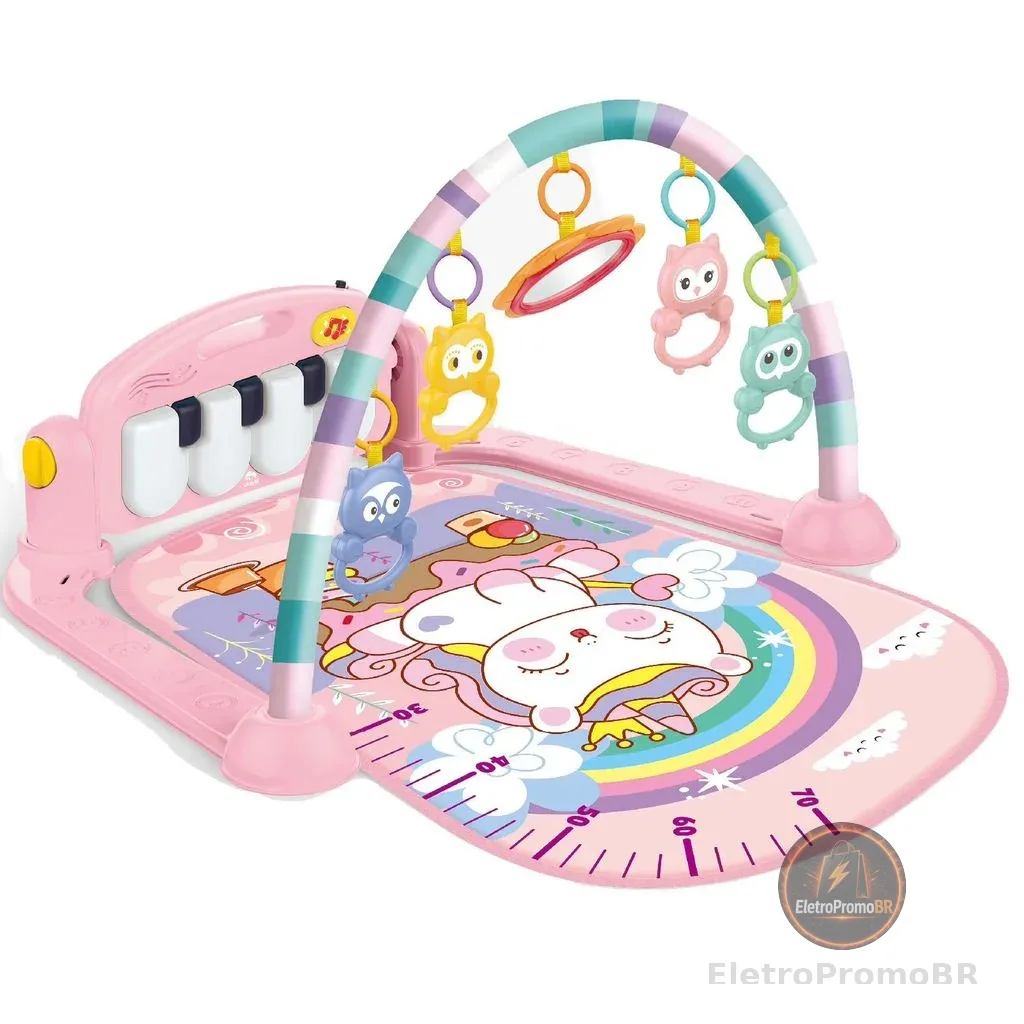 Tapete de Atividade Musical Piano Interativo Unicórnio Wakaii
