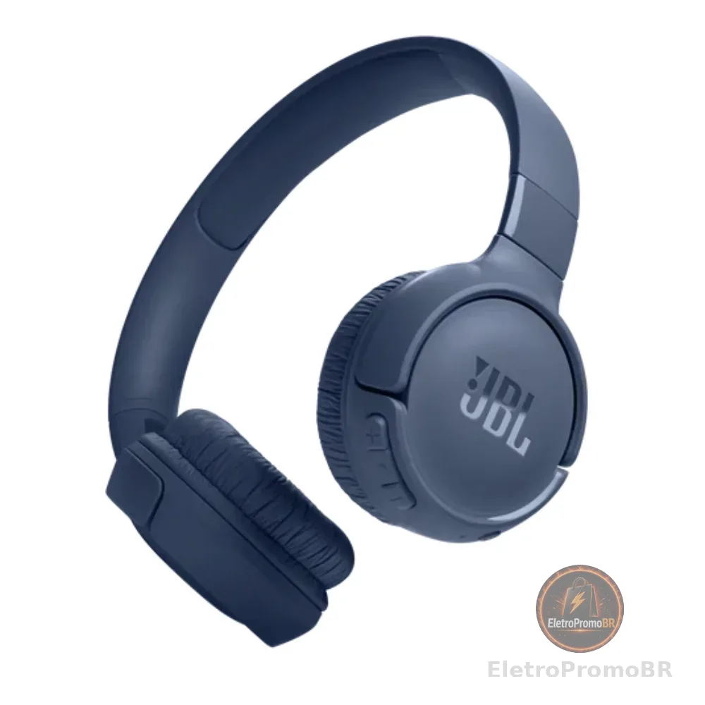 Fone de Ouvido JBL Tune 520BT Bluetooth Sem Fio On-Ear Azul