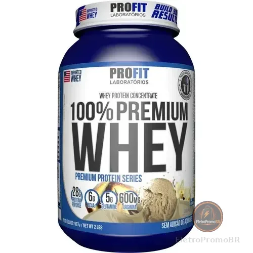 100% Whey Premium - 907g Baunilha - Profit