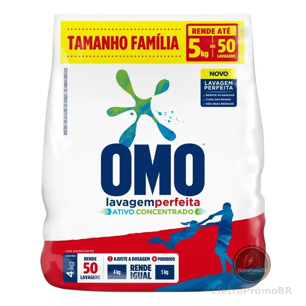 Sabão Em Pó Omo Lavagem Perfeita 4kg