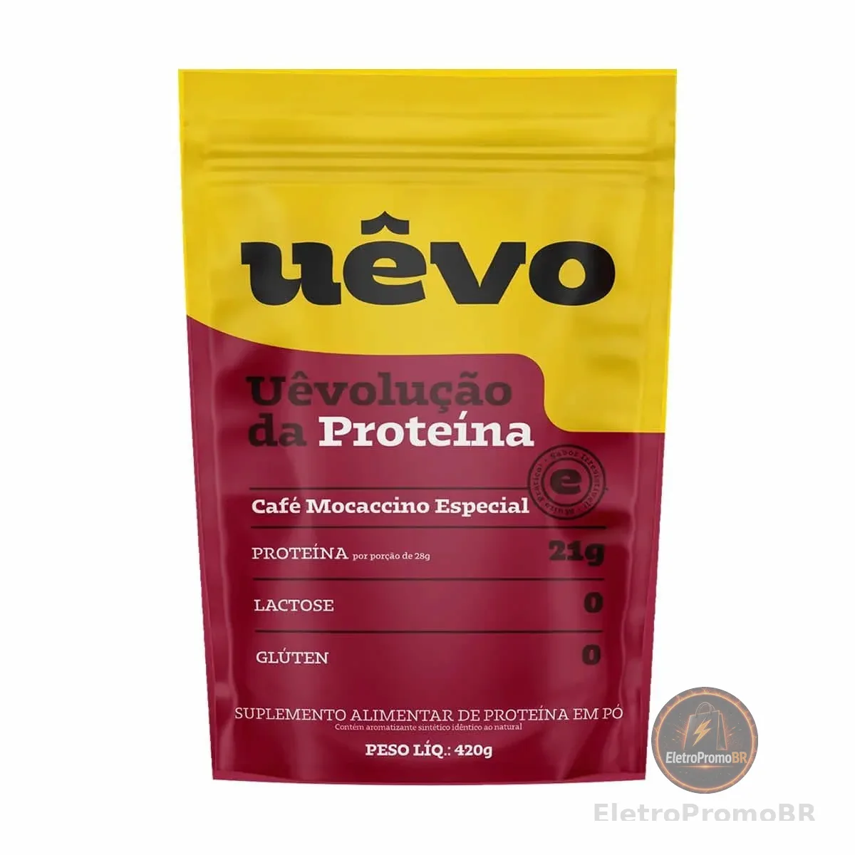 Proteína Uêvo - 420g Refil Café Mocaccino - Uêvo