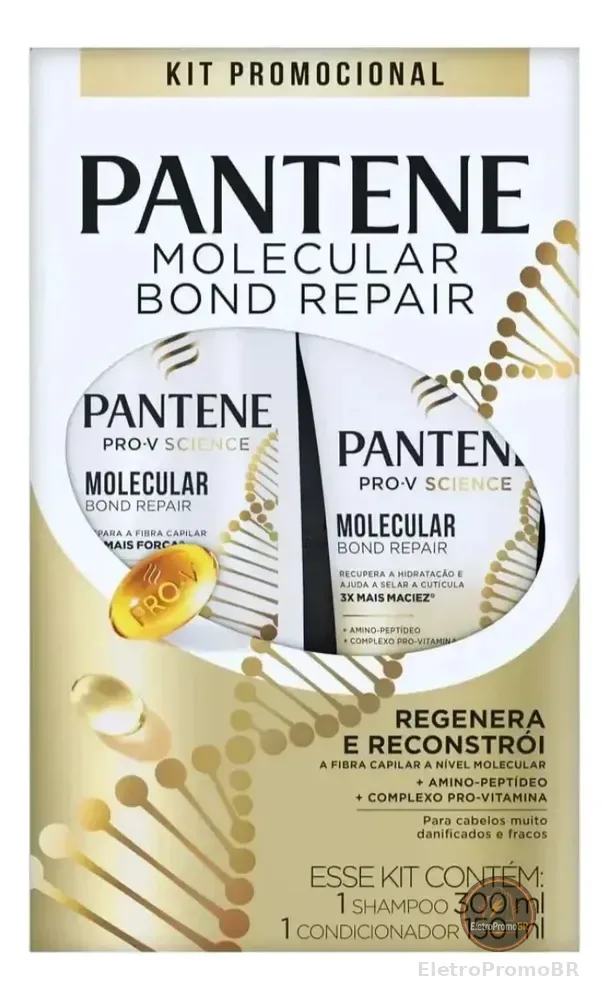 Kit Pantene Sh 300ml + Cond 150ml Molecular Bond Repair