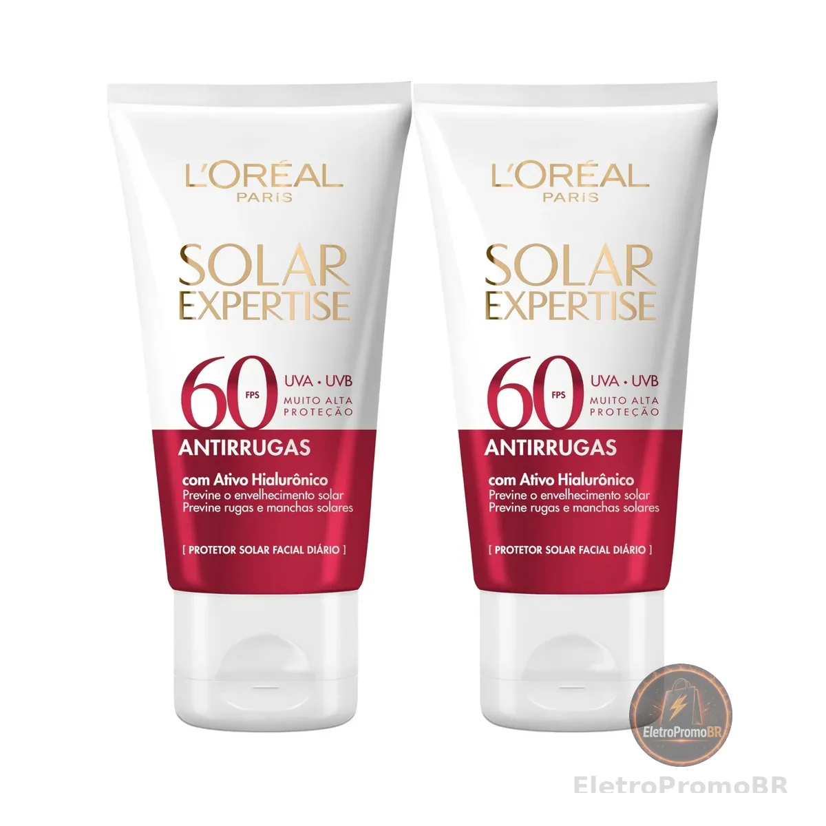 L'Oréal Paris Solar Expertise Kit Protetor Solar Antirrugas FPS 60, 40g