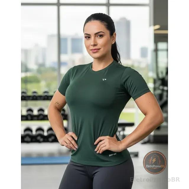 Camisas Térmica Feminina Voker Proteção Uv Dry Fit Academia