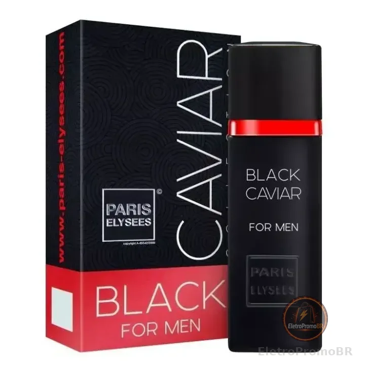 Perfume Black Caviar Paris Elysees Masculino Intense 100ml