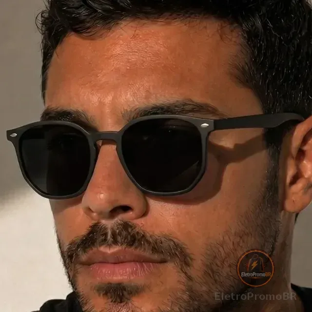 Óculos De Sol Lux Glasses Unissex Acetato Uv400 Moderno Top