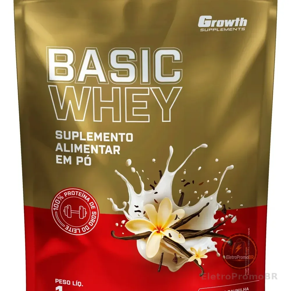 Basic Whey 1kg Growth Supplements Baunilha